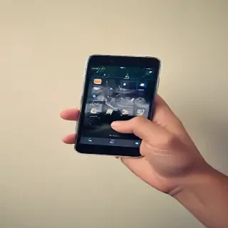 holding a phone