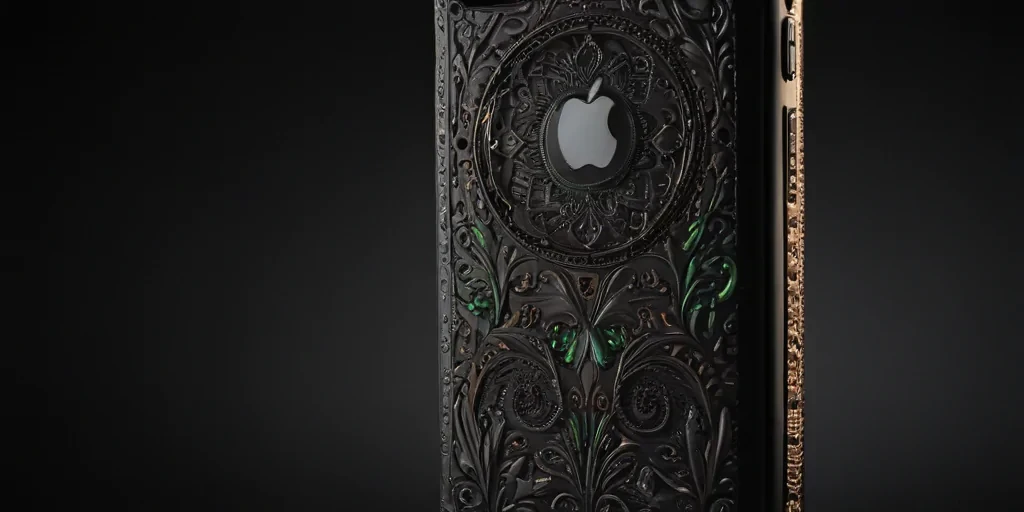 black background phone