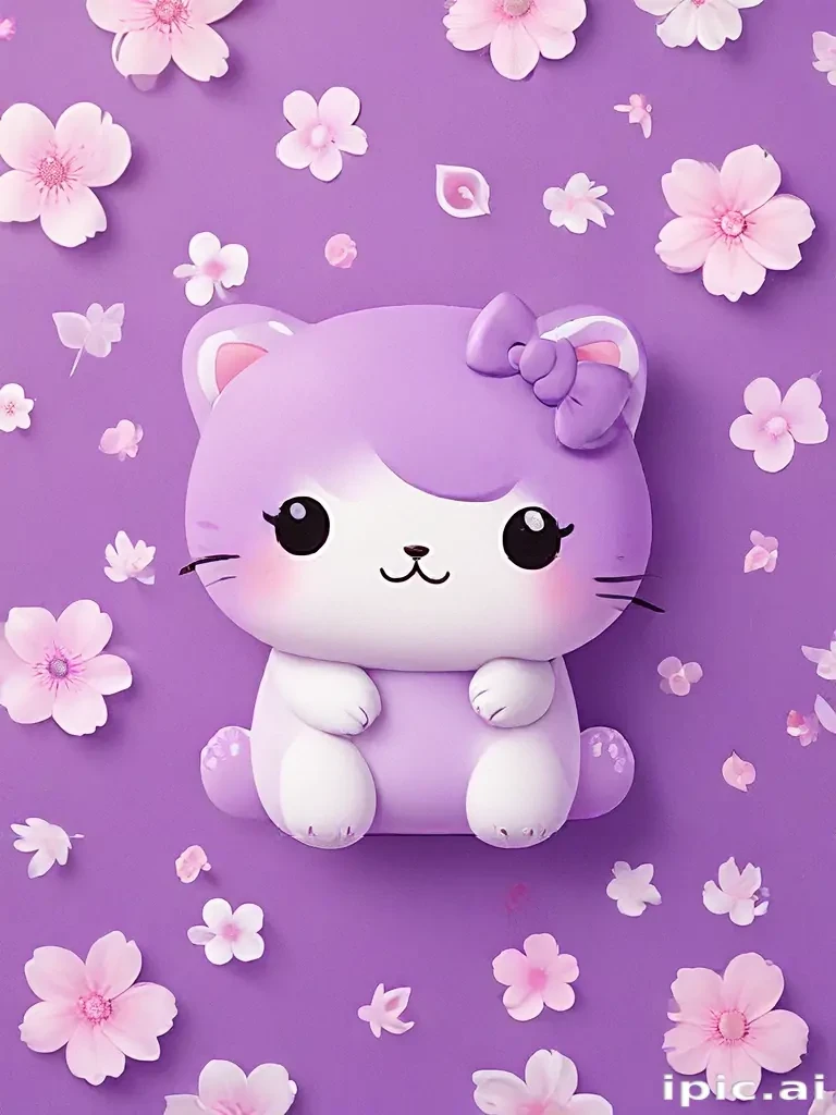 kawaii cute purple wallpaper