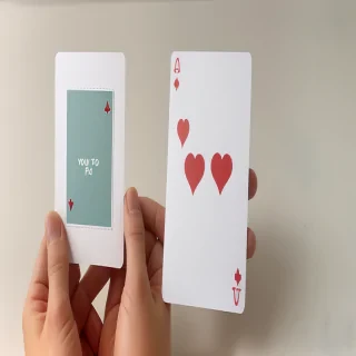 hand holding card