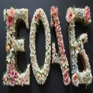floral letters