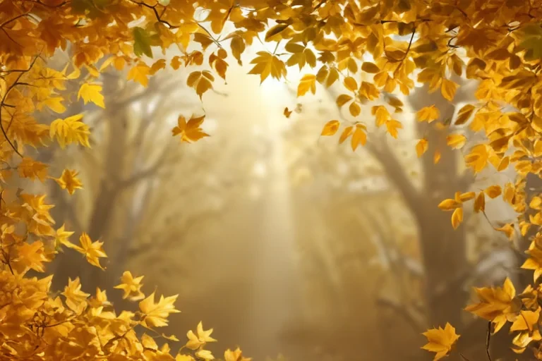 golden leaves background