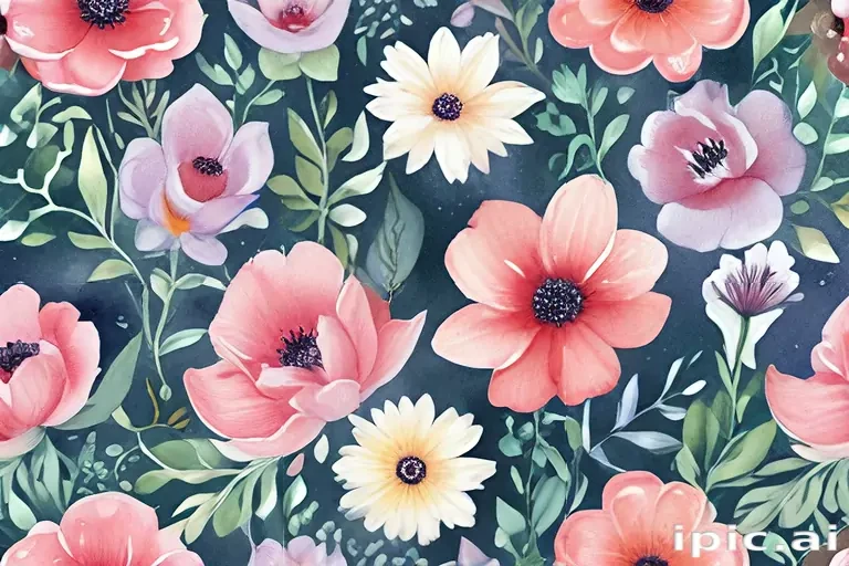 watercolor flower background