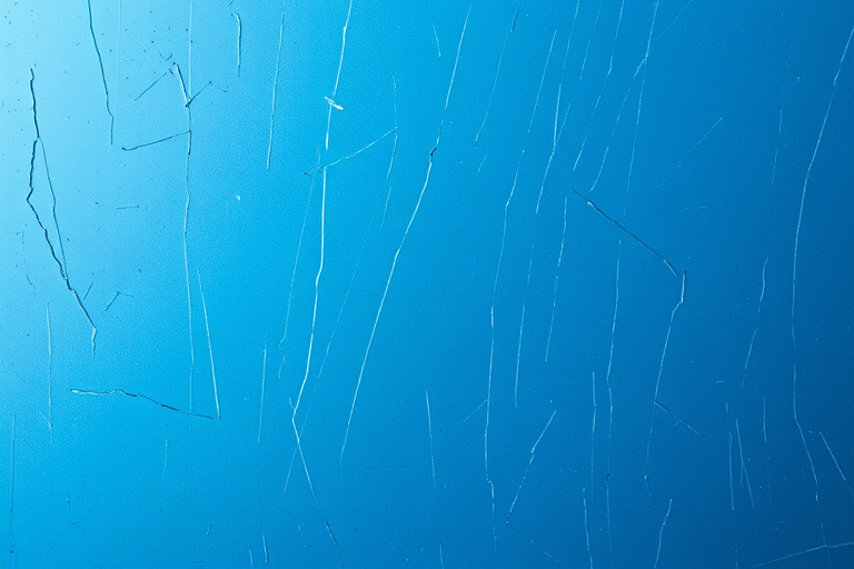 Create a high-resolution textured background featuring a scratched and metallic blue surface with soft lighting, using a DSLR camera, 50mm lens, aperture f/2.8, ISO 100, shutter speed 1/60 sec, taken from a straight-on view for clarity and detail.