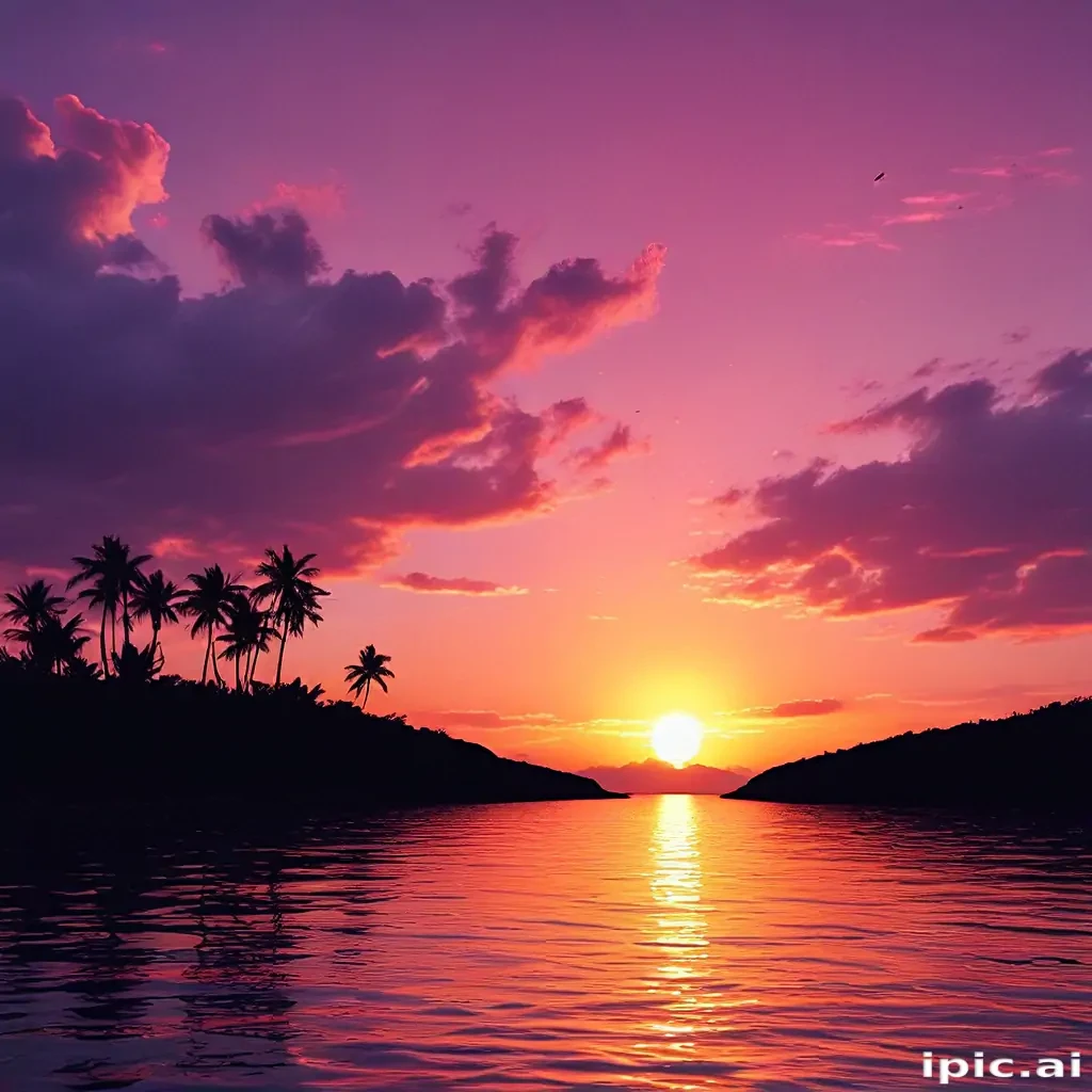 cute sunset wallpaper