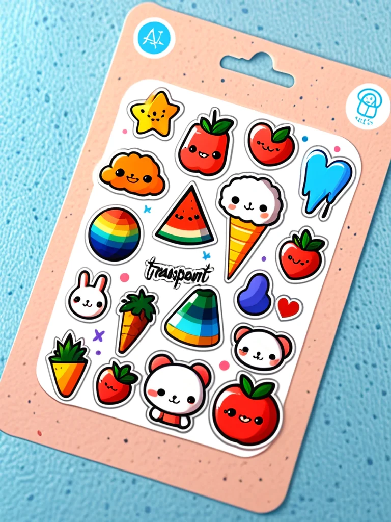 transparent cute stickers