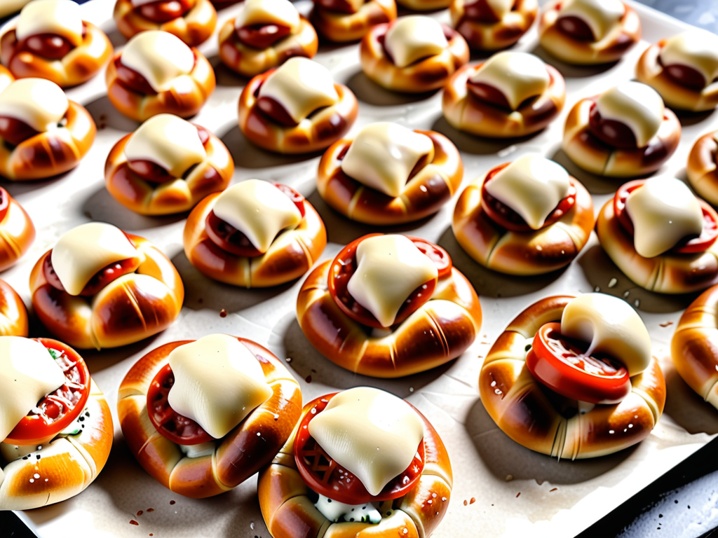 pretzel bites with pizza dough