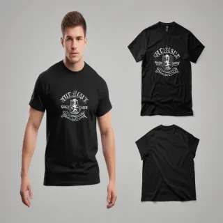 black t-shirt png