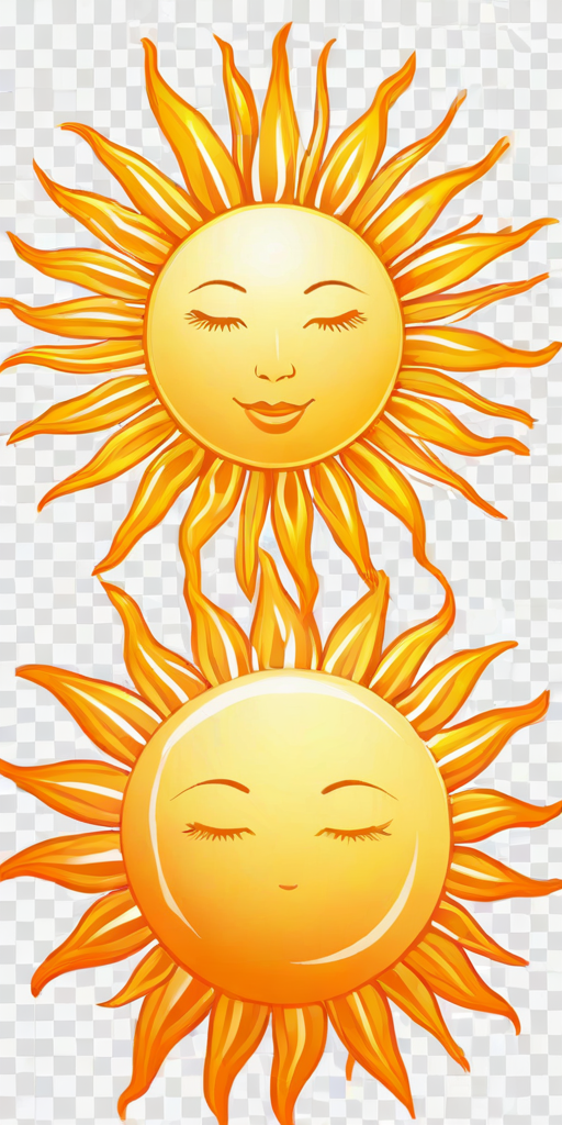 transparent background sun clipart