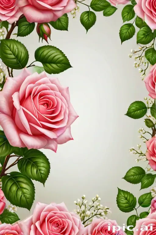 rose border png
