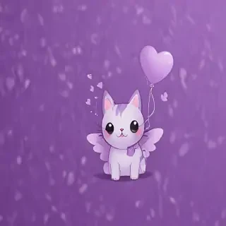purple wallpaper cute