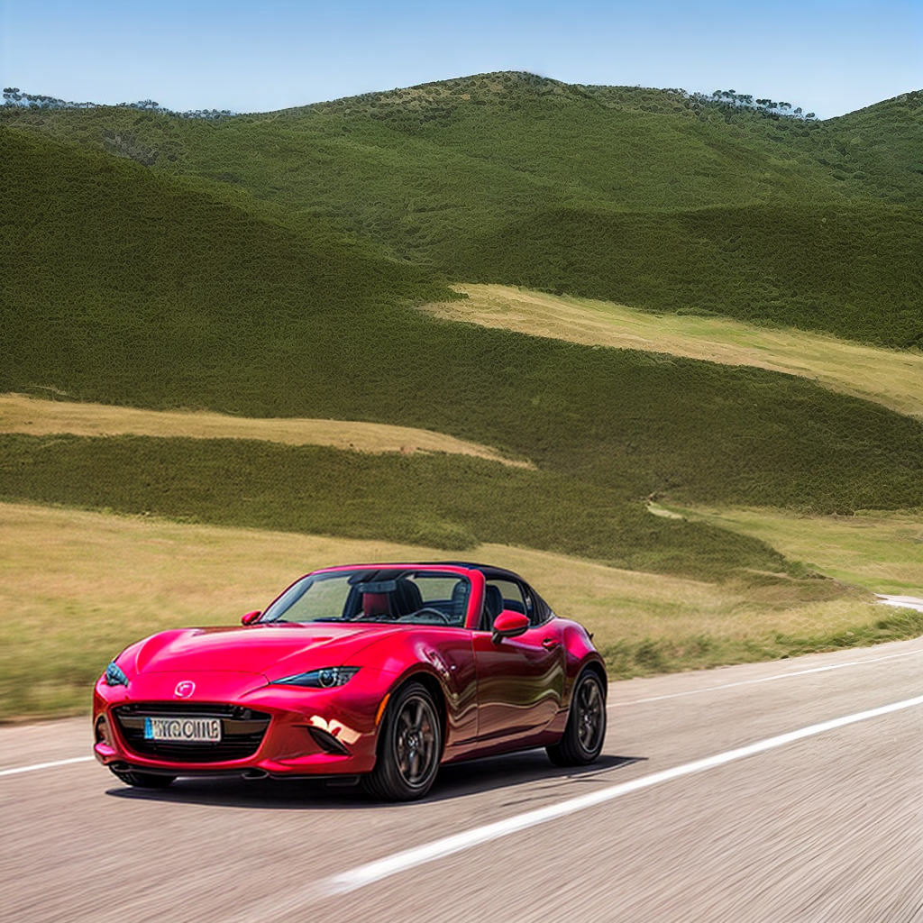 mazda miata on a racetrack