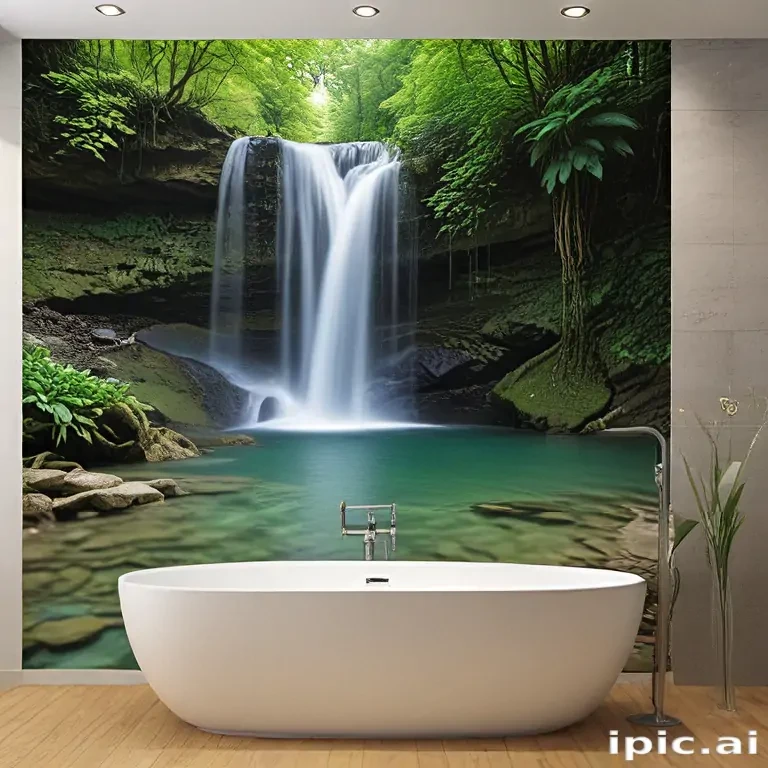 water fall wall paper