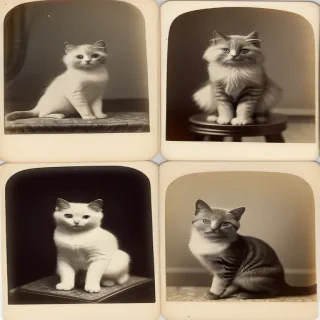 vintage cat photos