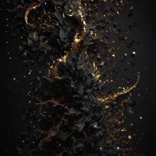 black background glitter