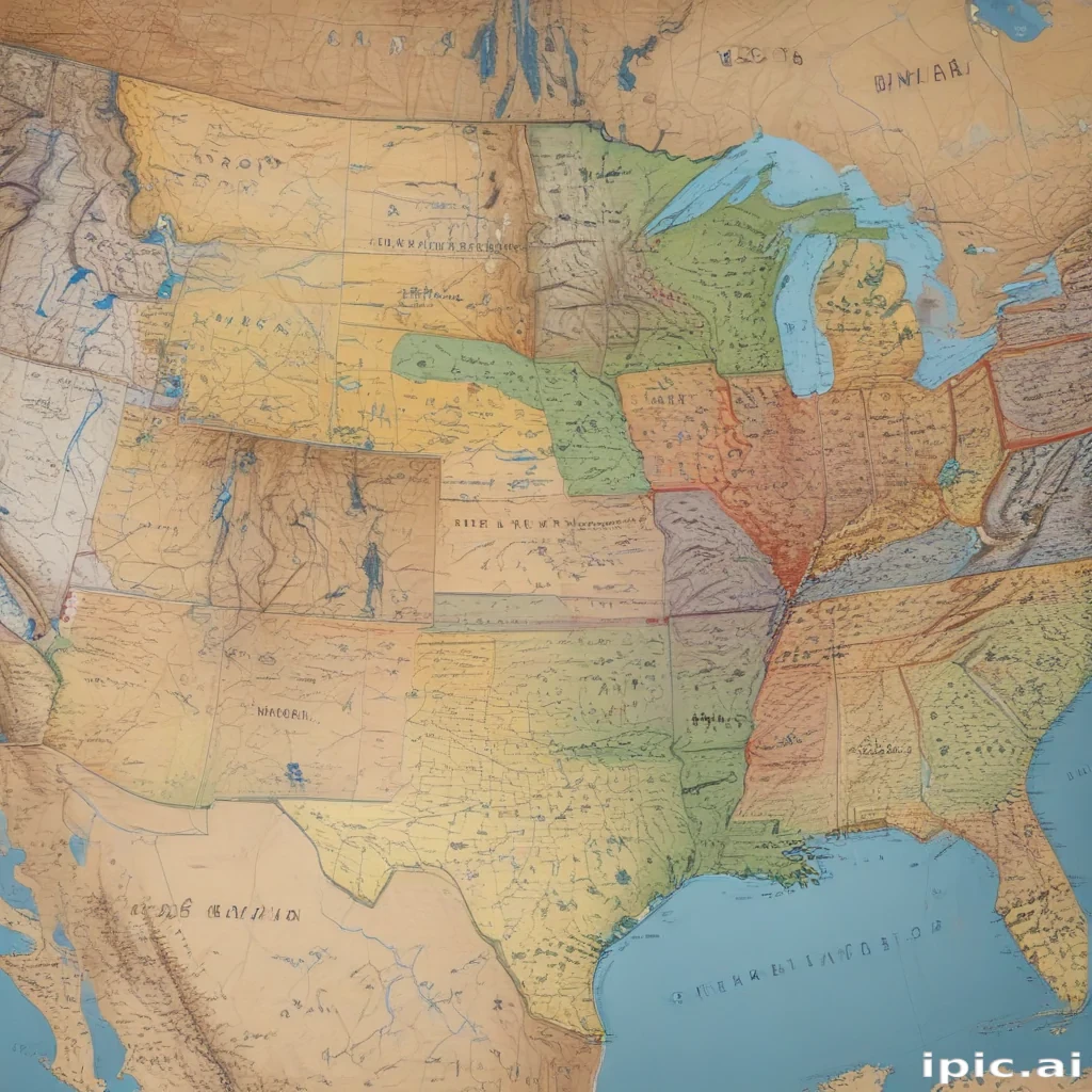 united states of america map