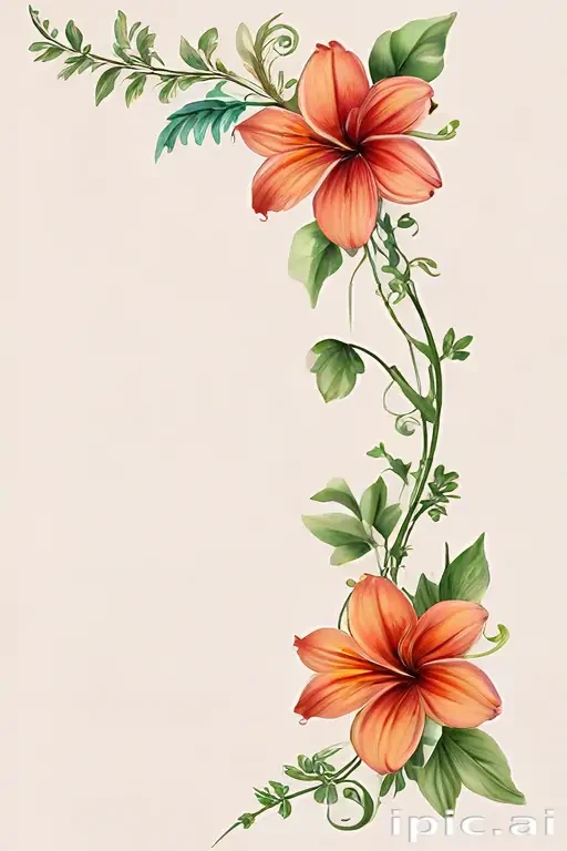 png border flower
