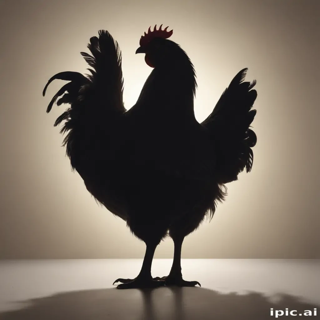 silhouette of a chicken