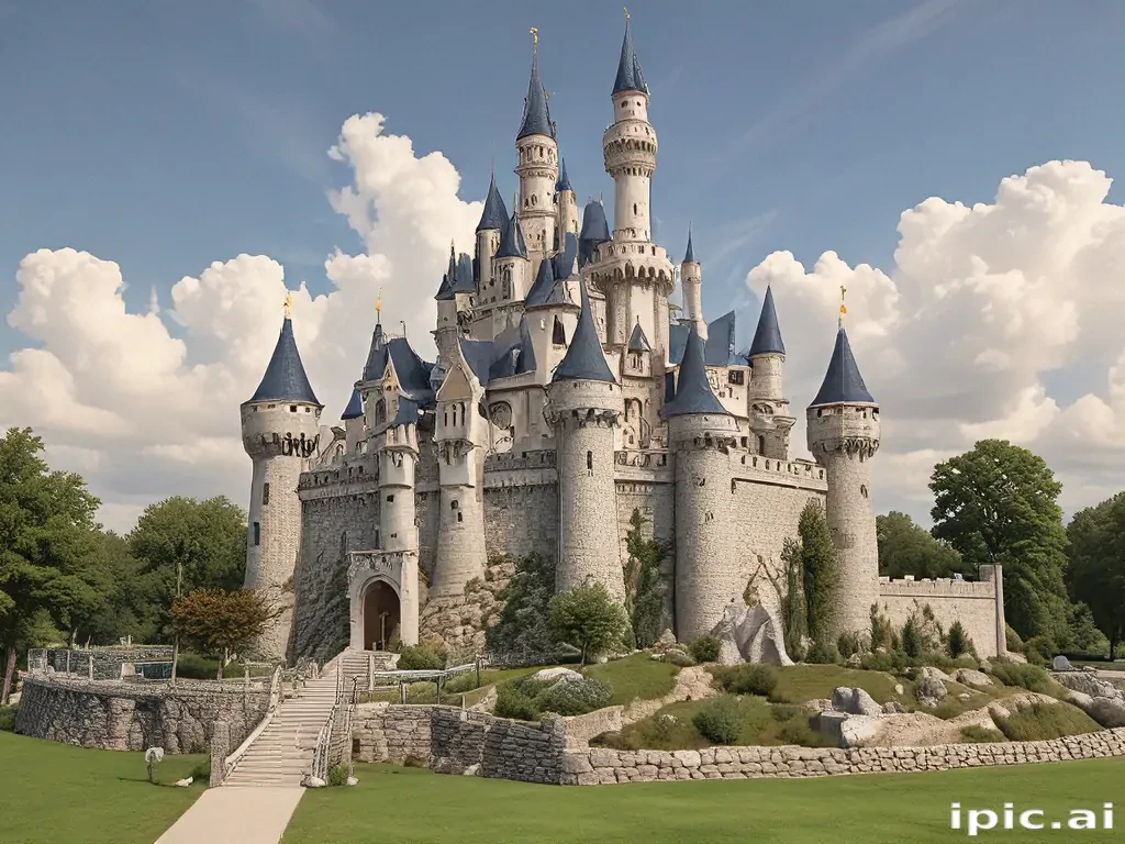 cartoon of castle