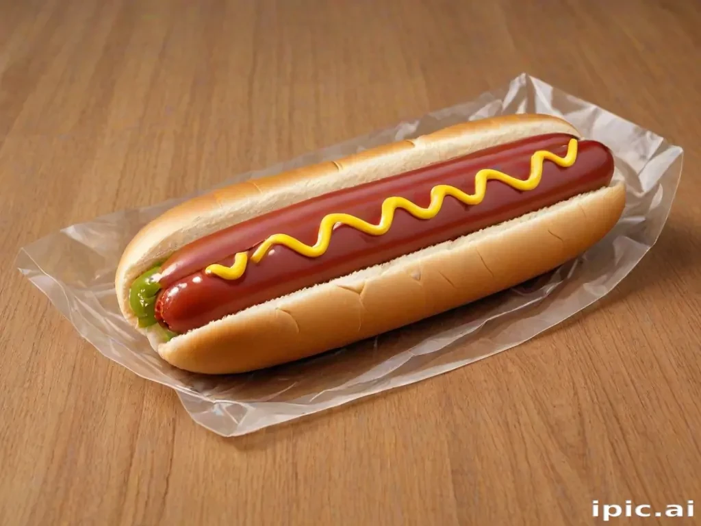 transparent hot dog
