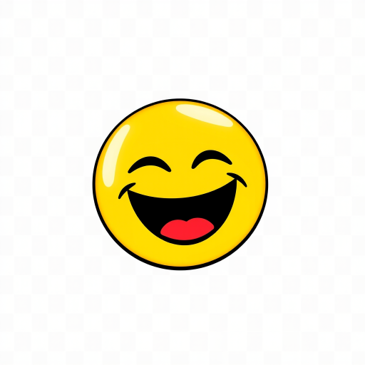 laugh emoji transparent background