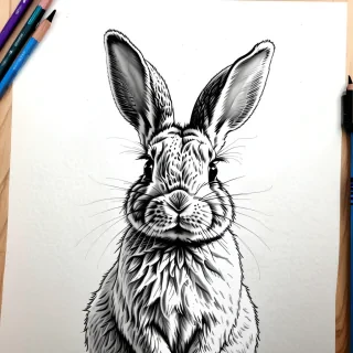 bunny drawing