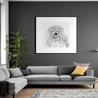 mockup wall art