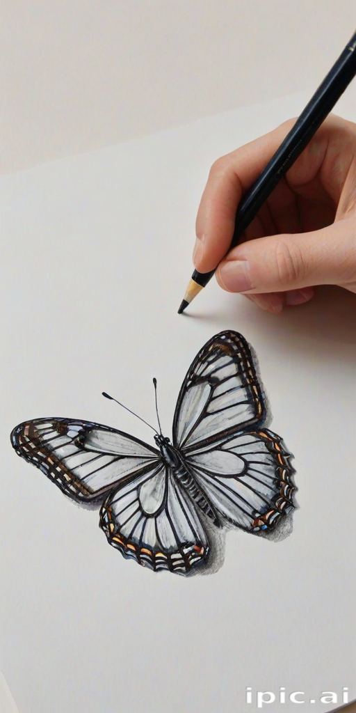 drawing butterfly