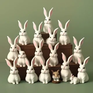 vintage bunnies