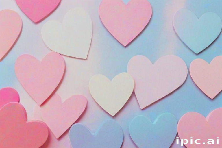 aesthetic hearts wallpaper
