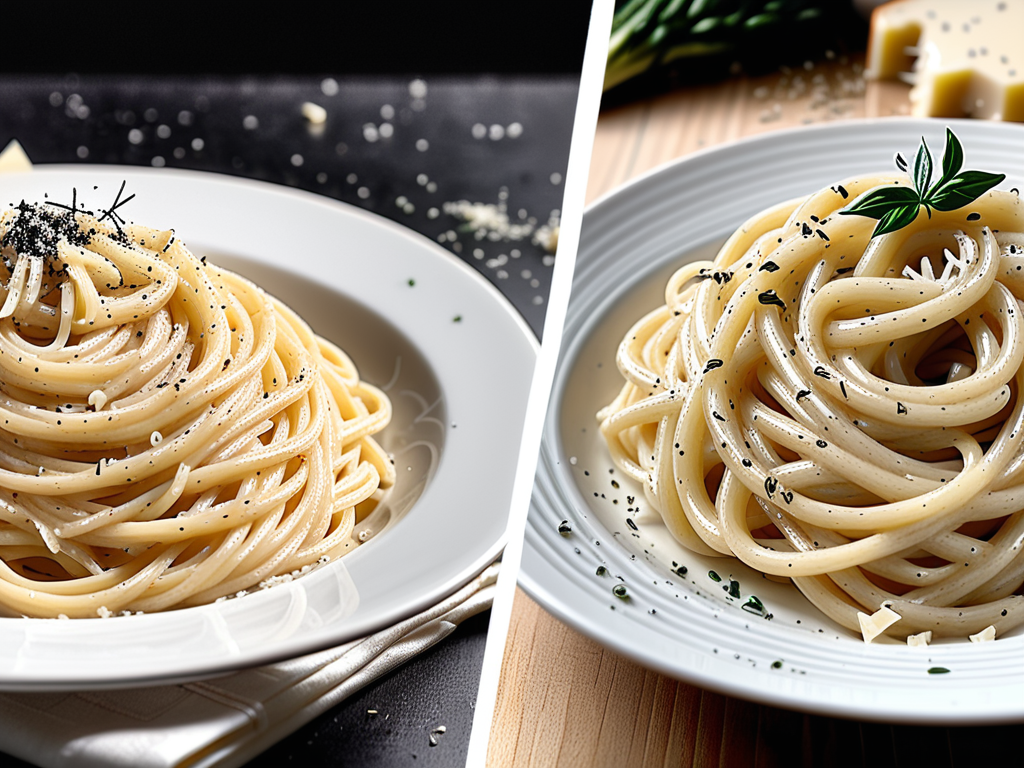 cacio e pepe vs alfredo