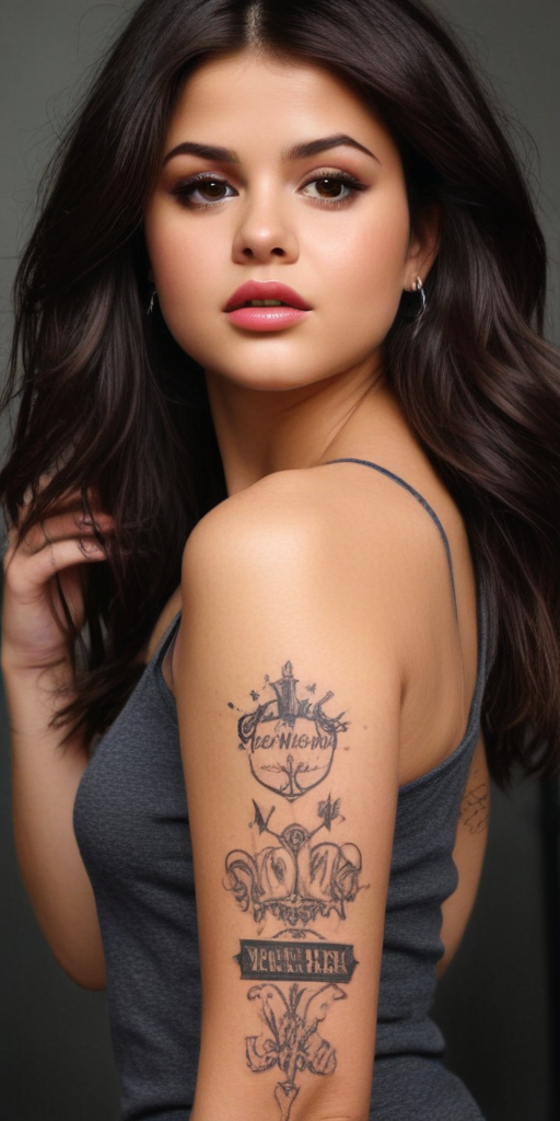 selena gomez thigh tattoo