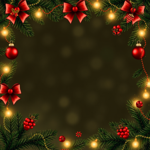 christmas background frame