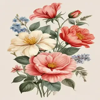 vintage flowers png