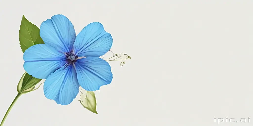 blue flower transparent