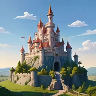 cartoon castle