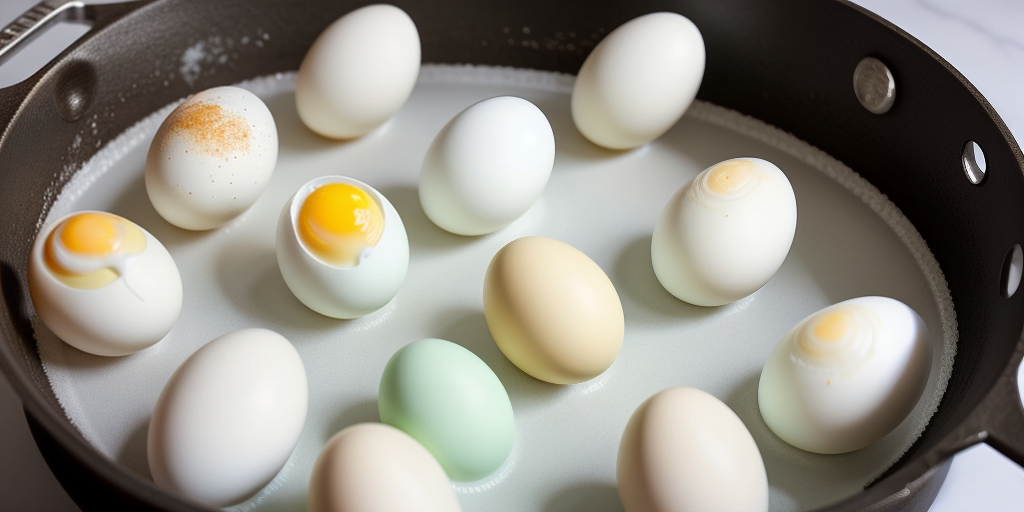 hard boiling eggs with baking soda
