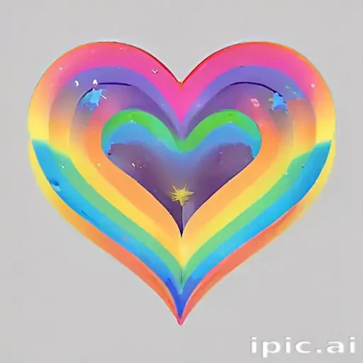 rainbow heart png