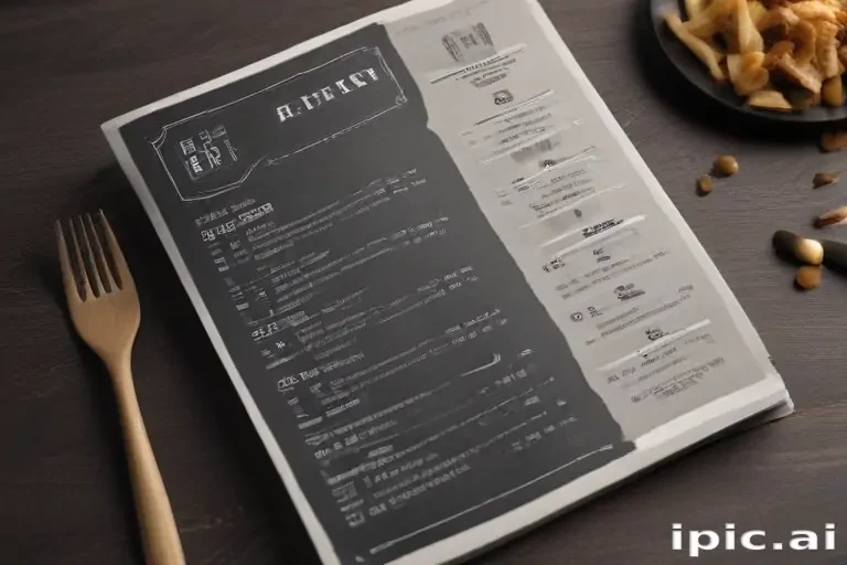 restaurant menu mockup