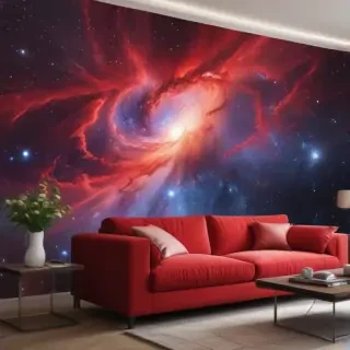 galaxy red wallpaper