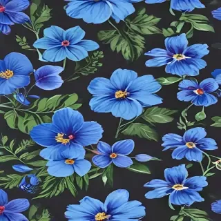 blue flowers png