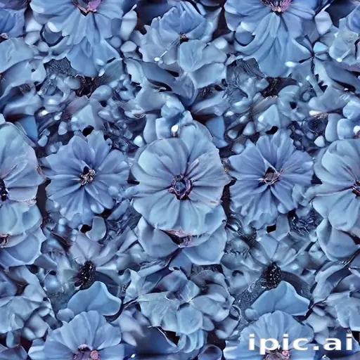 aesthetic blue flowers