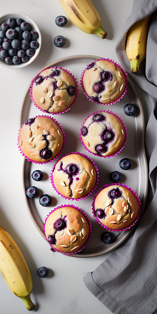 gluten free banana blueberry muffins