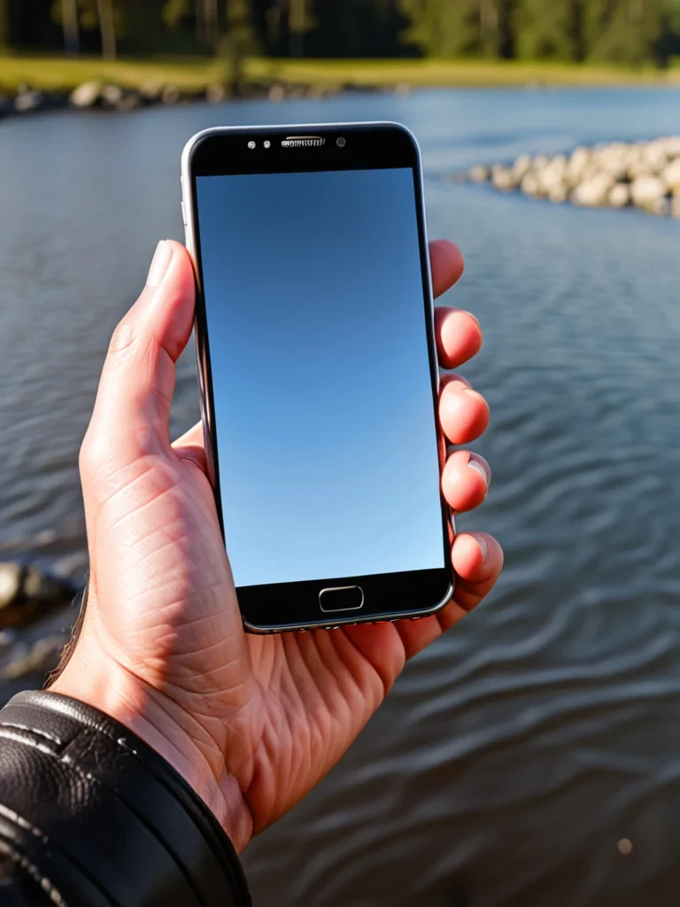 phone in hand png