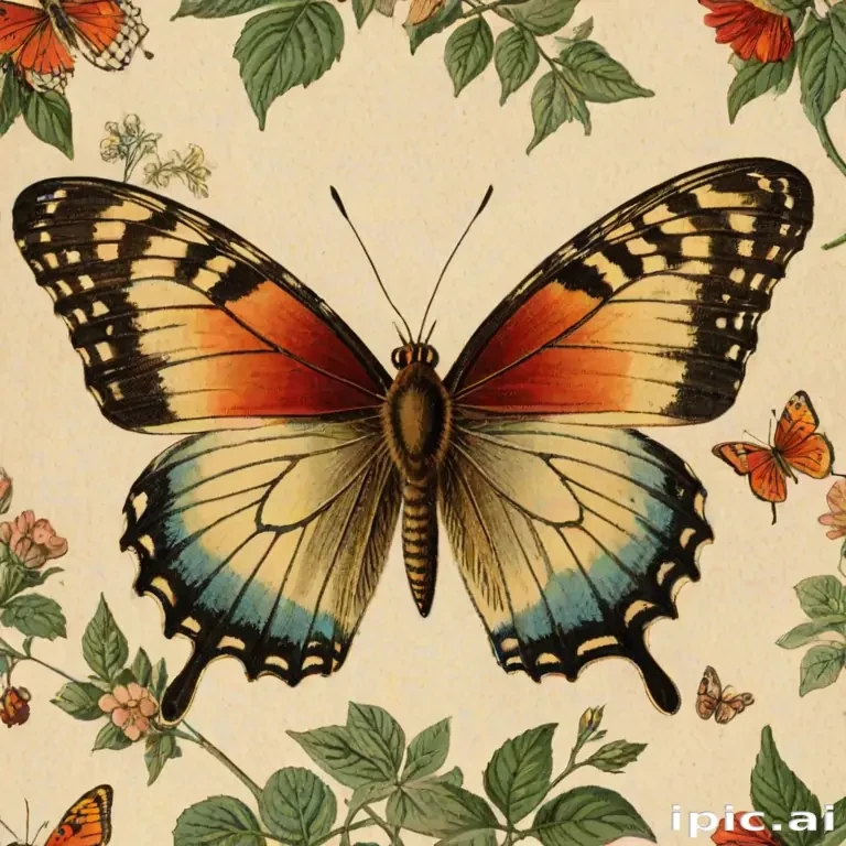 vintage butterfly illustration