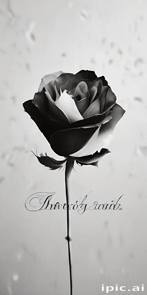 thank you in black and white