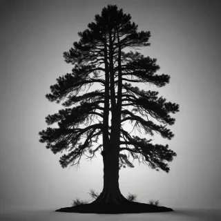 pine tree silhouette png