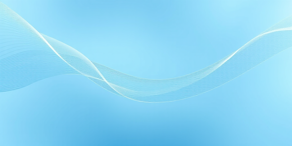 Create a high-resolution digital illustration of flowing lines on a soft blue background, using a Canon EOS R5 with a 24-70mm lens at f/4, ISO 100, 1/125s, shot from a frontal view with soft lighting to enhance texture and depth.
