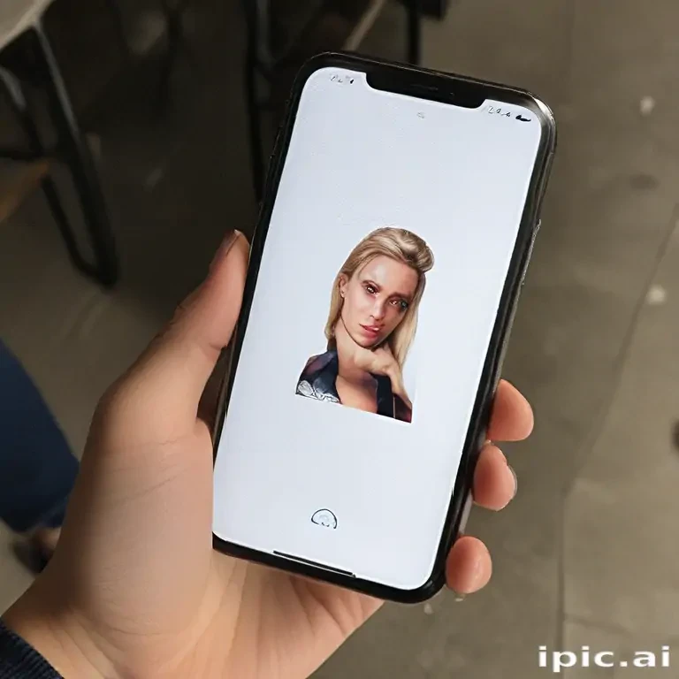 holding phone