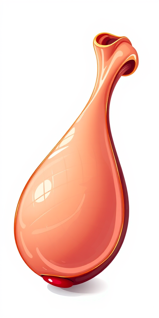Create a vibrant, colorful illustration of a cartoon-style ham leg with a shiny surface, set against a white background, capturing the texture and details, using a Canon EOS 5D Mark IV camera, f/2.8 aperture, ISO 100, 50mm lens, and a soft focus effect.